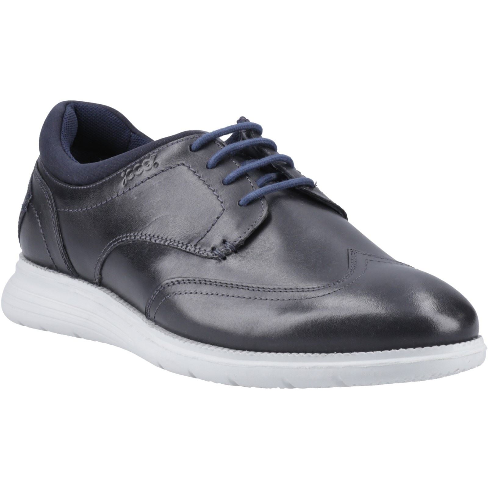 Pod Vantage Leather Men's Navy Lace-Up Shoes