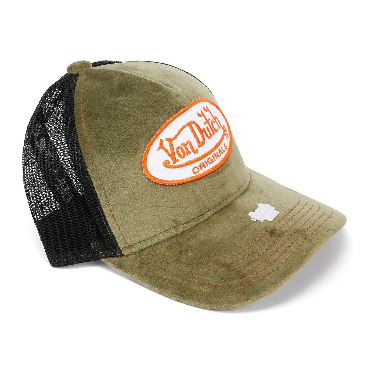 Von Dutch Trucker Kent Cotton Khaki/Black Cap