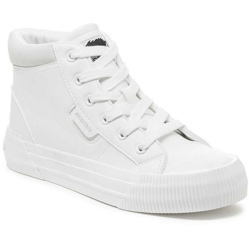 Rocket Dog Cheery Hi Synthetic Women's White Trainers