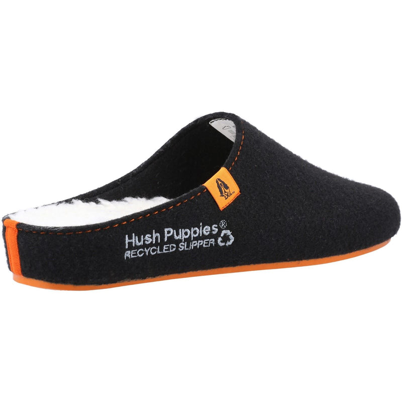 Hush Puppies The Good 90% Recycled RPET Synthetic Men's Black Slippers