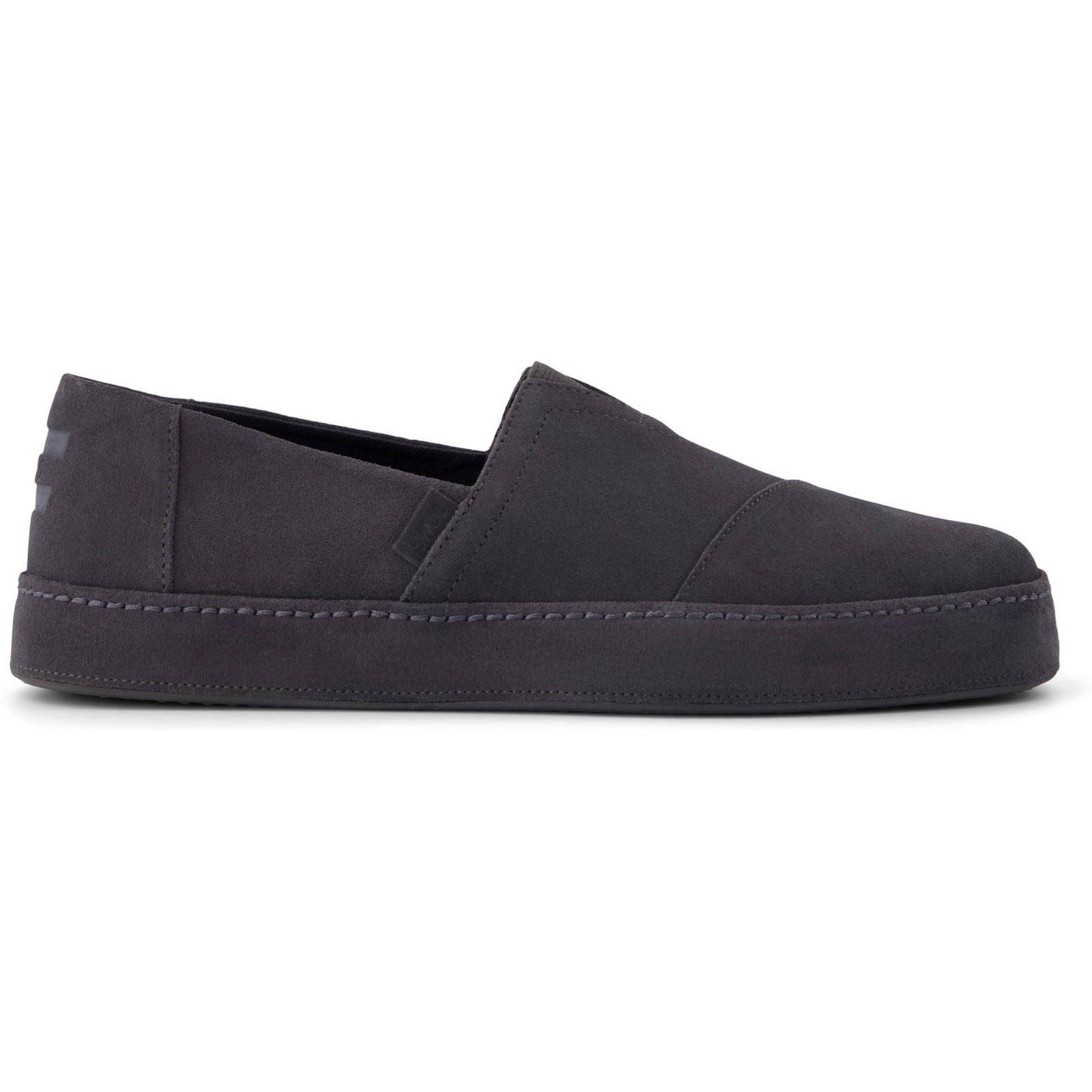 TOMS Alpargata Premium Leather Men's Forged Iron Espadrilles