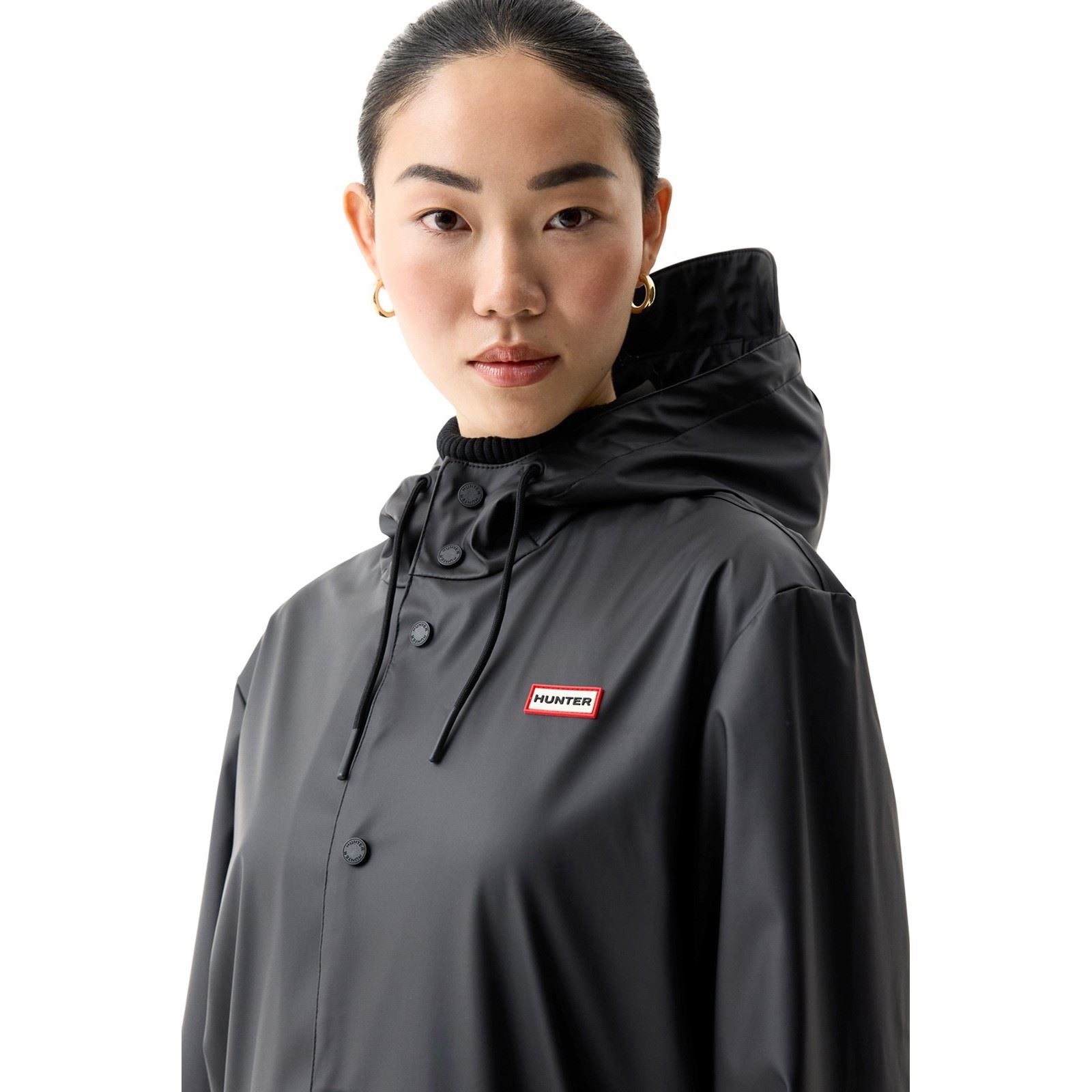 Hunter Jo Parka Black Rain Jacket