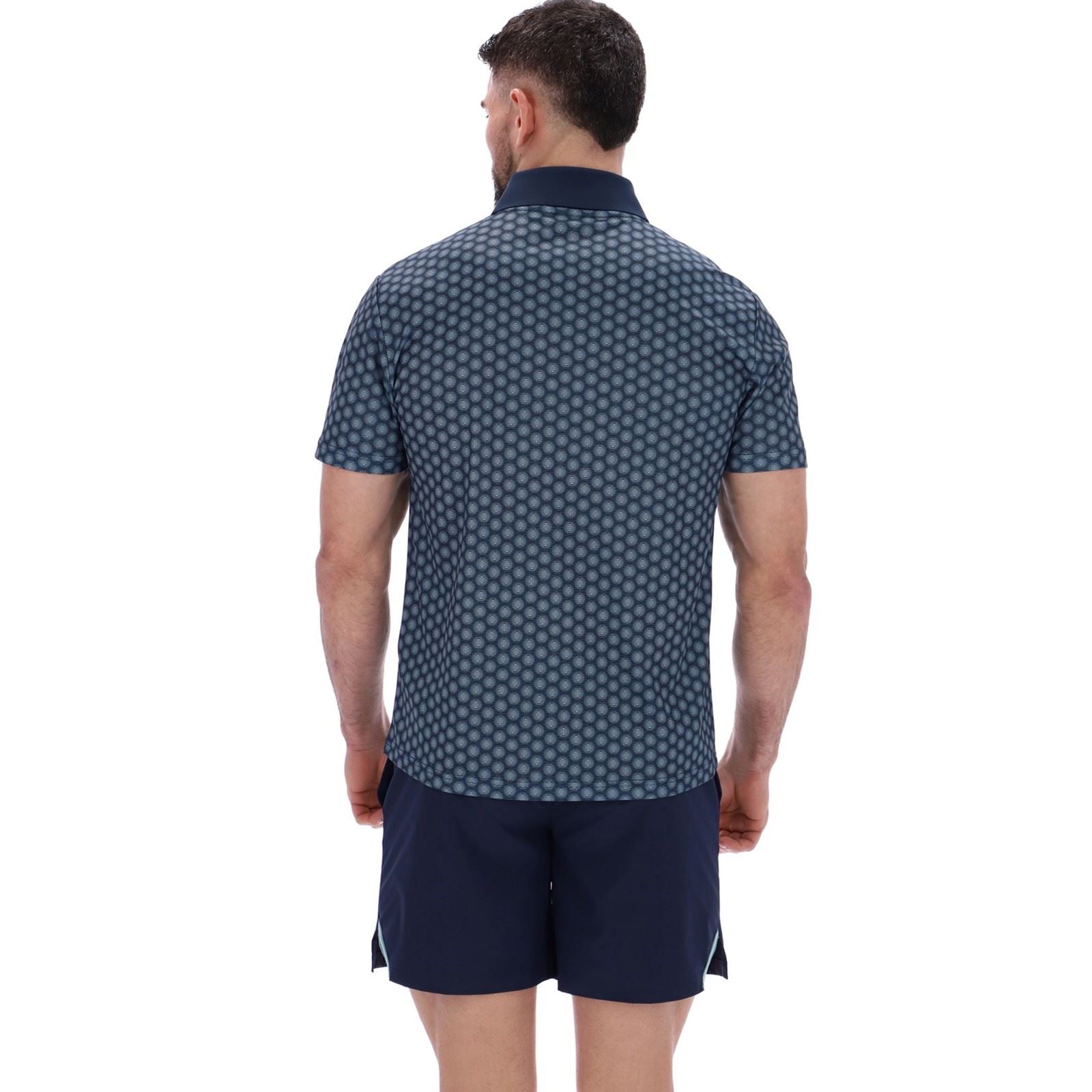 Ted Baker JAYDEN TBMTS2619 Polyester Men's Blue Activewear Polo Shirts