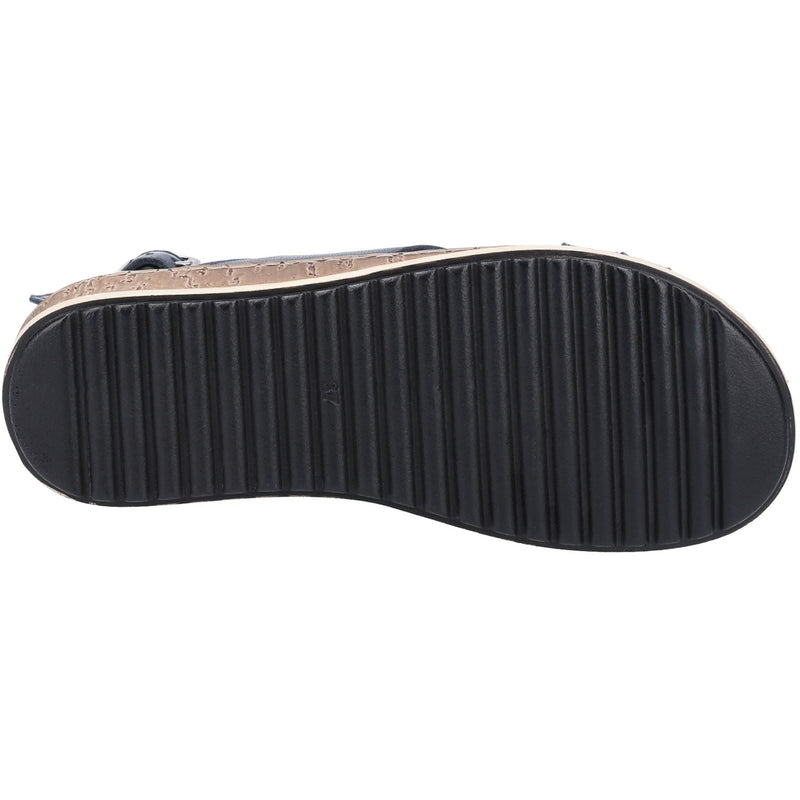 Hush Puppies Elena Leather Women's Navy Wedges