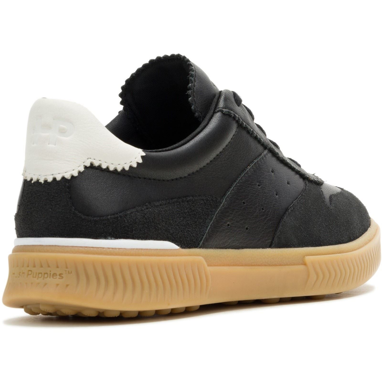 Hush Puppies Mae Leather Women's Black Trainers