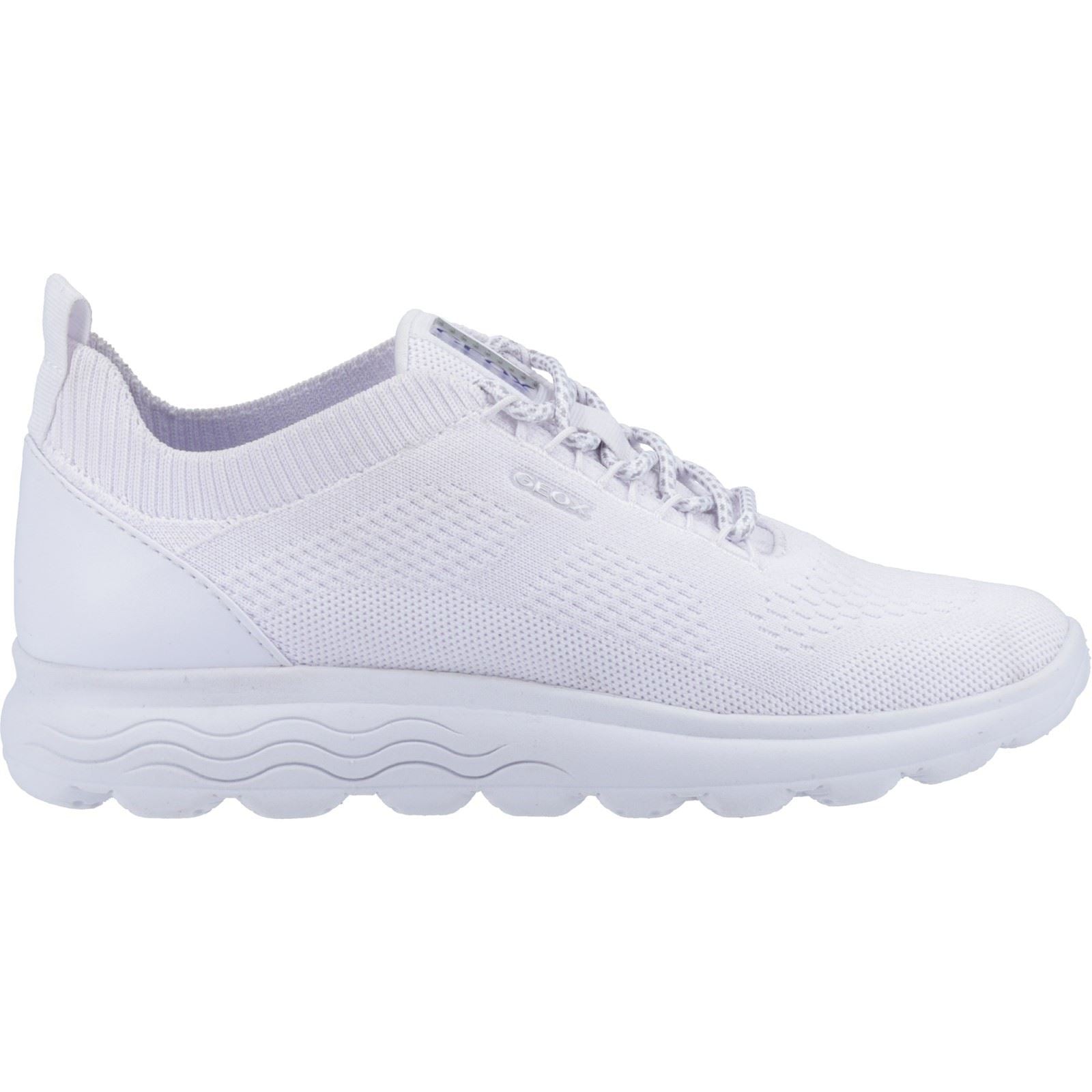 Geox D Spherica A Leather Women's White Trainers