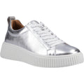 Hush Puppies Harlow Leather Women's Silver Trainers