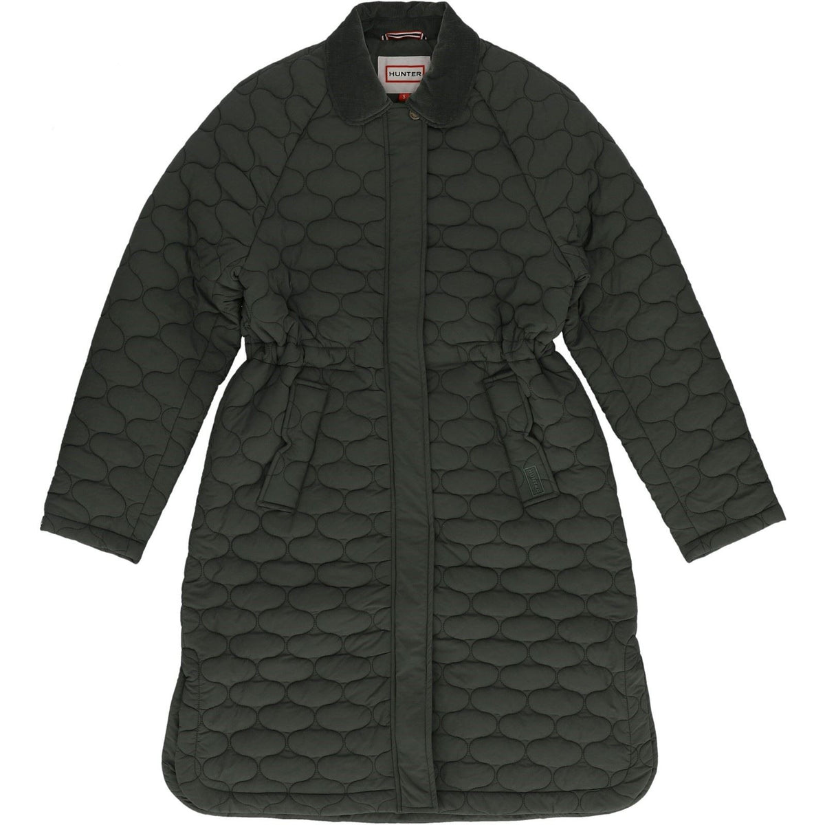 Hunter Somerset Quilted Overcoat Women's Green Quilted Overcoats