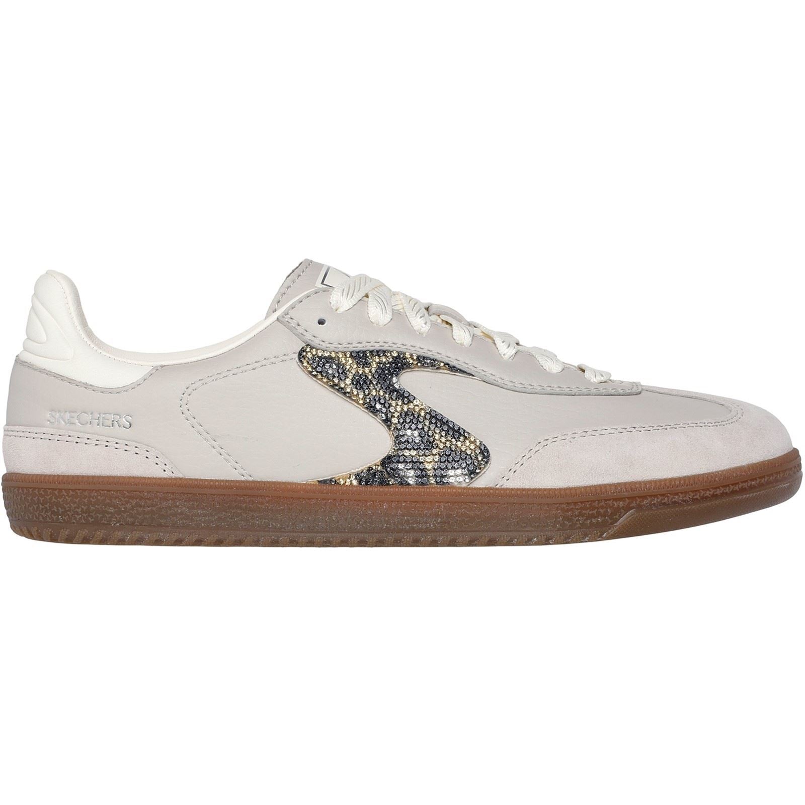 Skechers Hotshot Shimmering Spots Women's Taupe Trainers