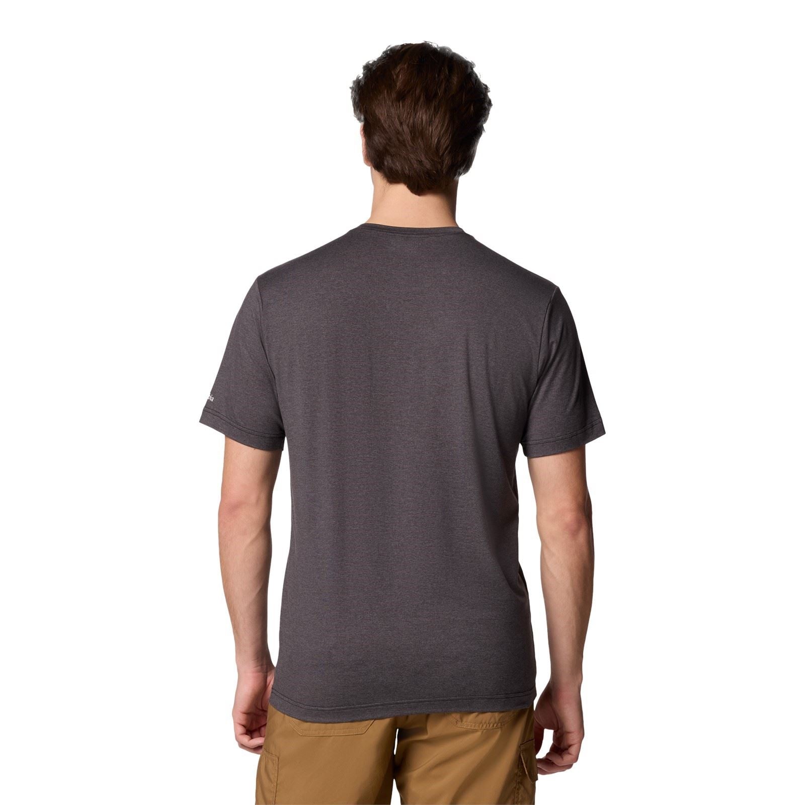 Columbia Kwick Hike Graphic SS Tee Polyester Men's Black Short Sleeve T-Shirts