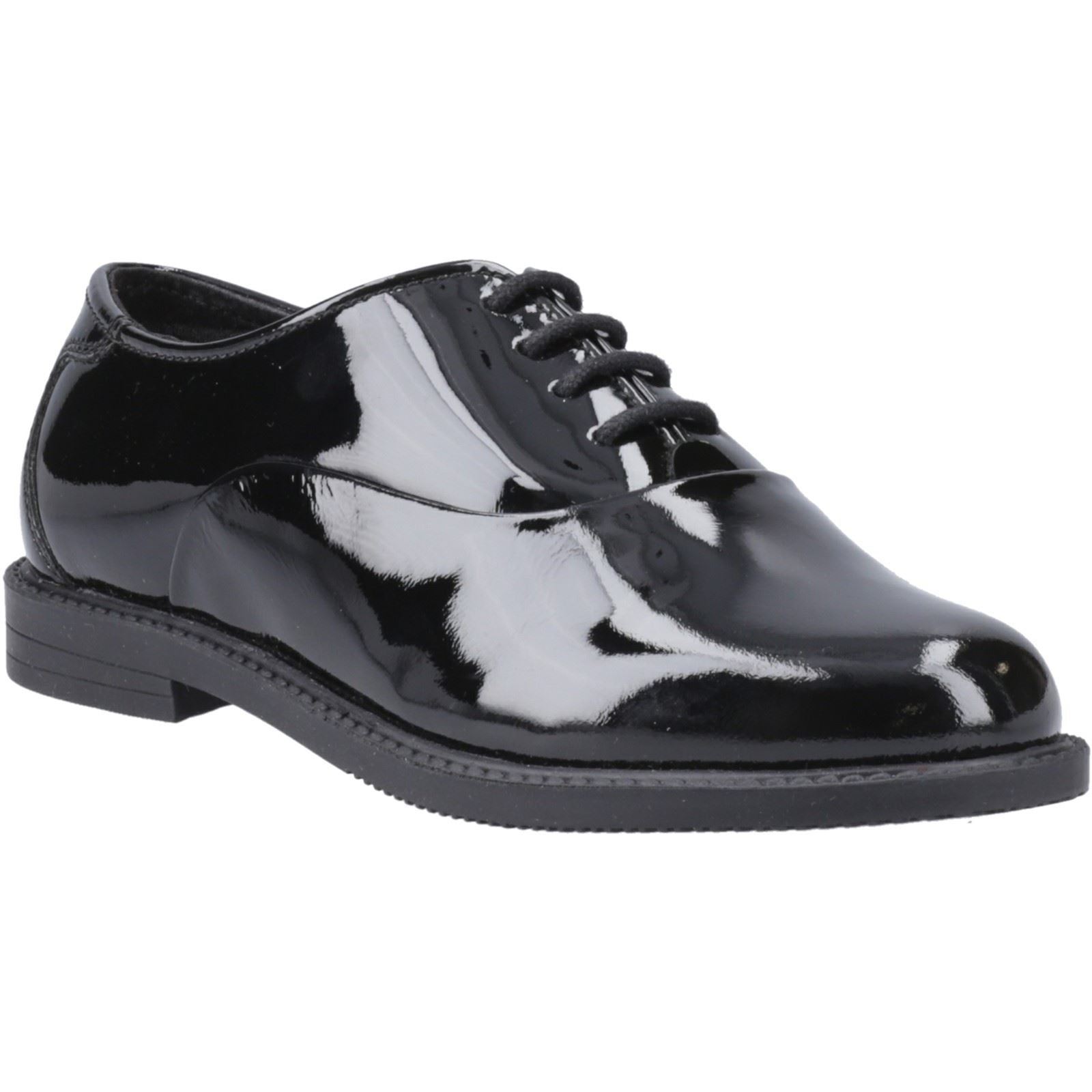 Hush Puppies Nellie Patent Leather Youth Girl's Black Oxford Shoes