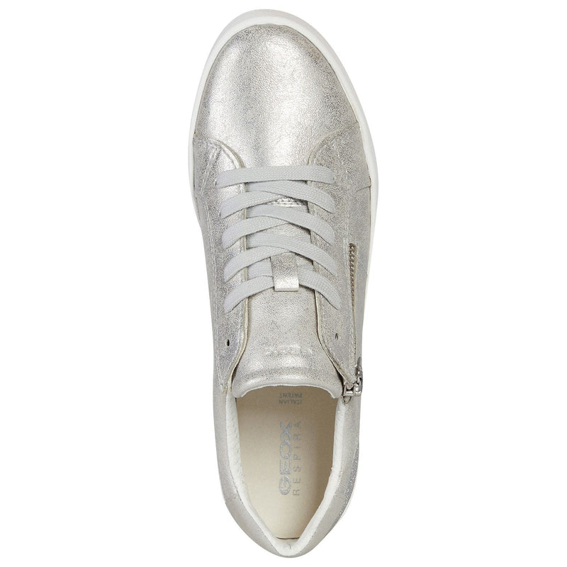Geox D Blomiee A Synthetic Women's Silver Trainers