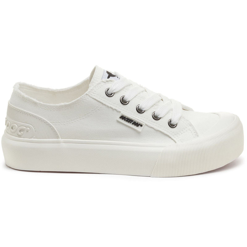 Rocket Dog Jazzin Plus 12A Cotton Women's White Trainers