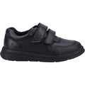 Hush Puppies Ryan Leather Youth Boy's Black Shoes