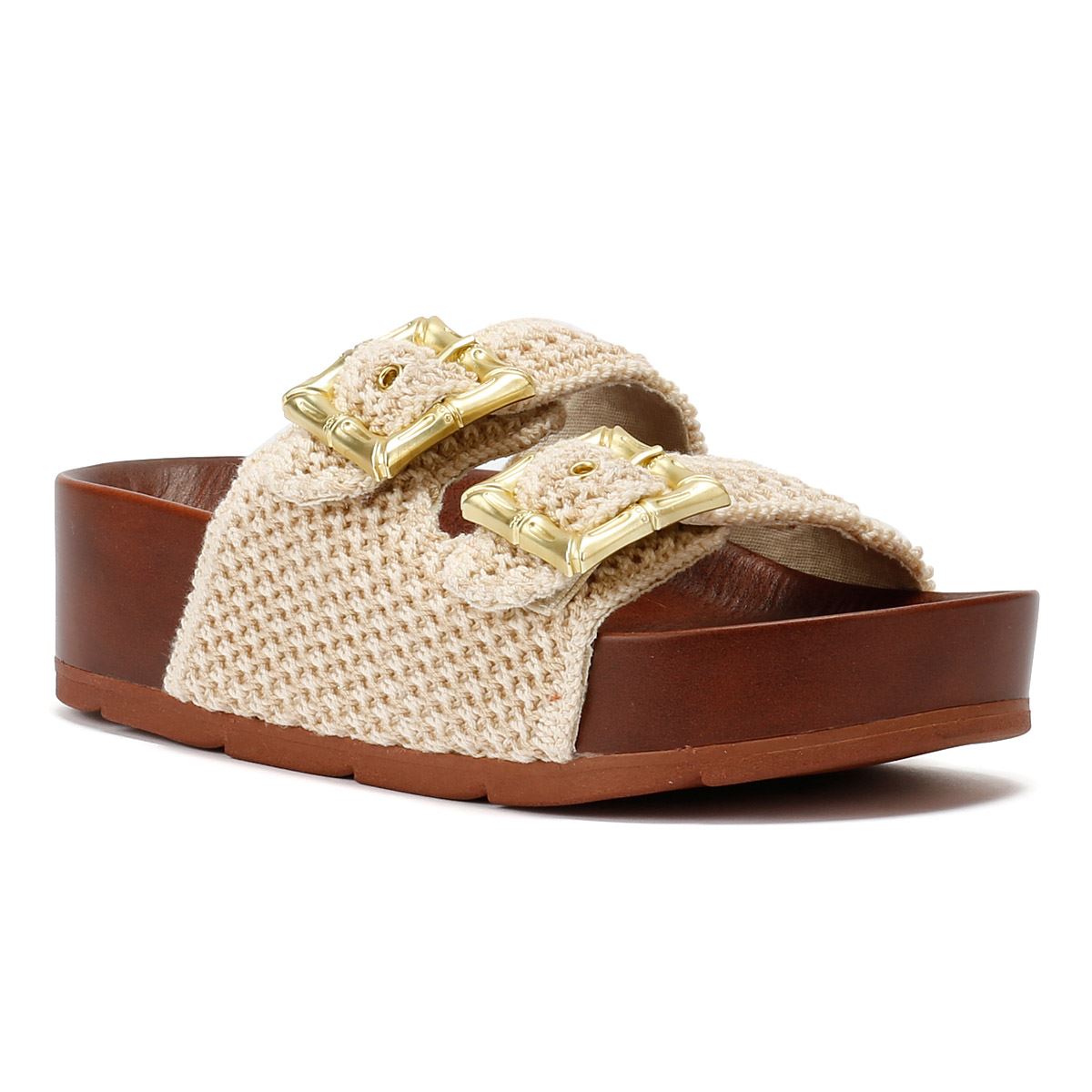 Desert Fleur Super Crochet Women's Natural Sandals