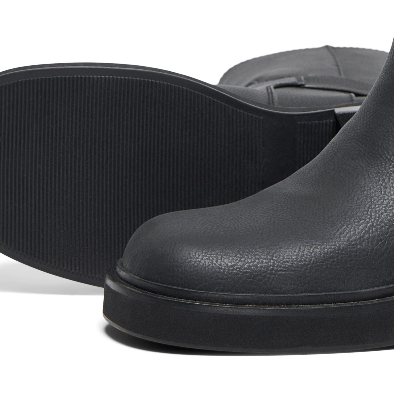 ONLY BUTTER-2 Polyurethane Women's Black Heeled Mid Calf Boots