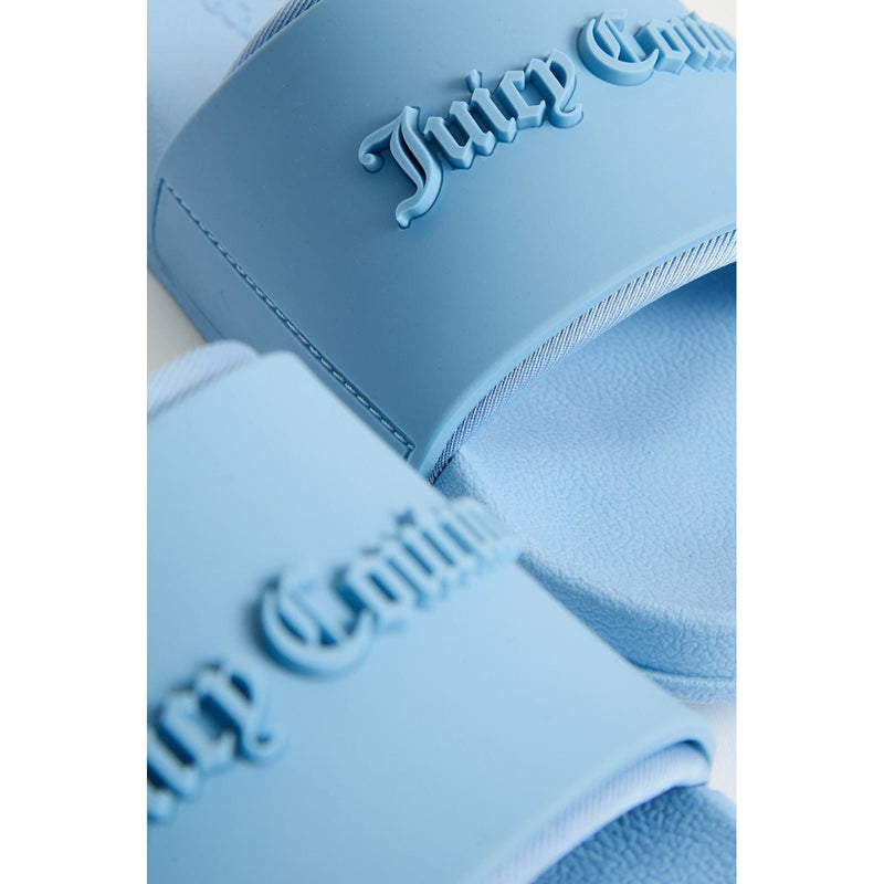 Juicy Couture Embossed PVC Women's Dusk Blue Slides