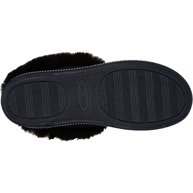 Skechers Cozy Campfire Winter Nights Synthetic Women's Black Slippers