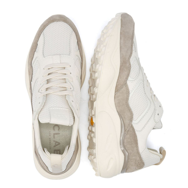 Clae Salazar Men's Off White Cashmere Trainers