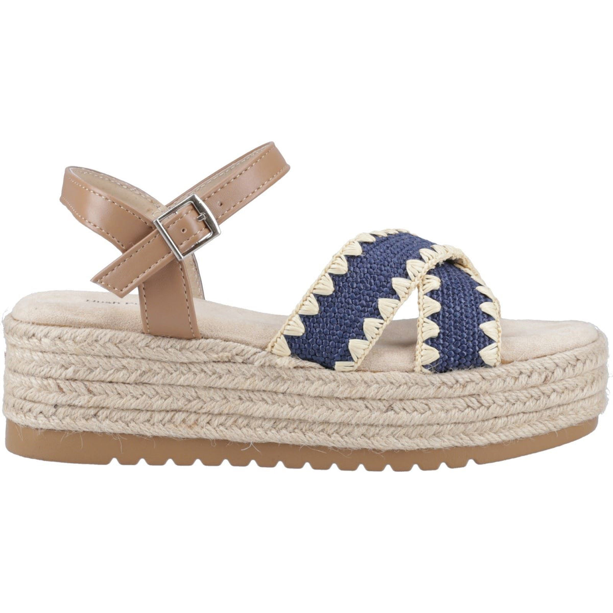 Hush Puppies Jemma Espadrille Synthetic Women's Navy Sandals