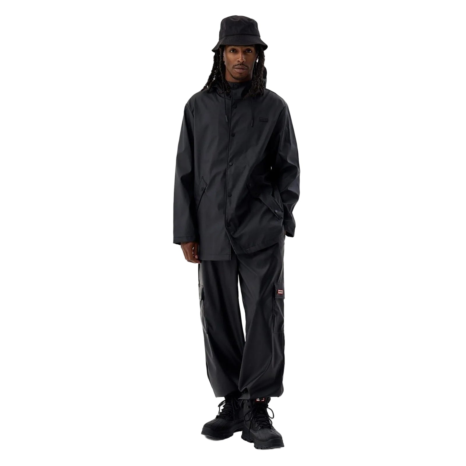 Hunter Jo Parka Black Rain Jacket