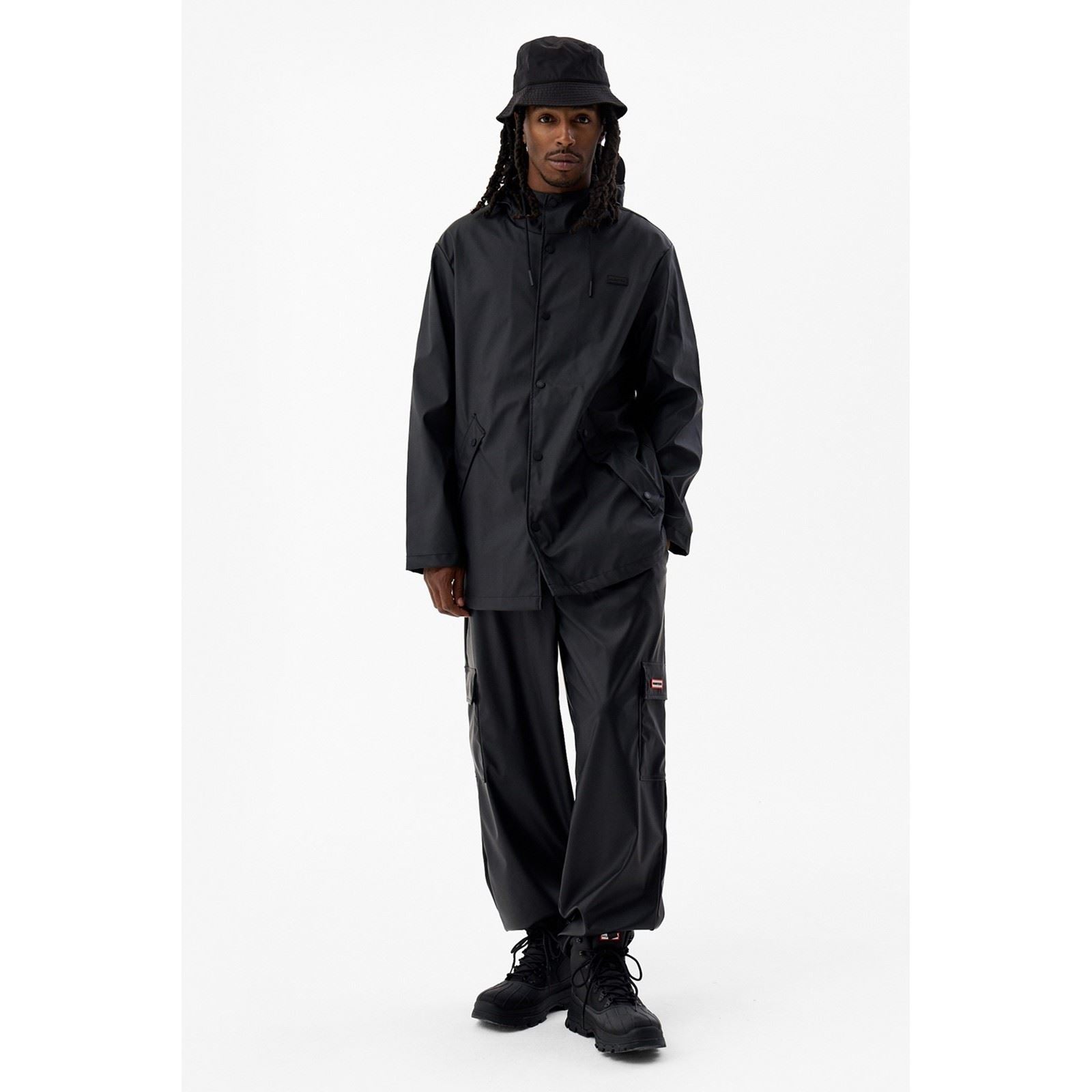 Hunter Jo Parka Black Rain Jacket