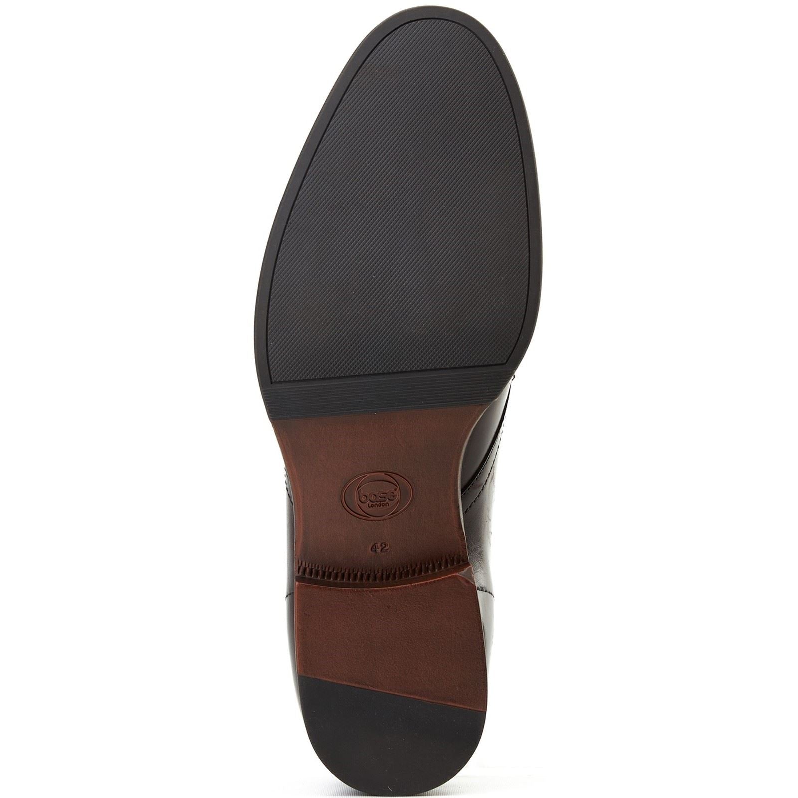 Base London Wallis Leather Men's Burnt Brown Ankle Boots