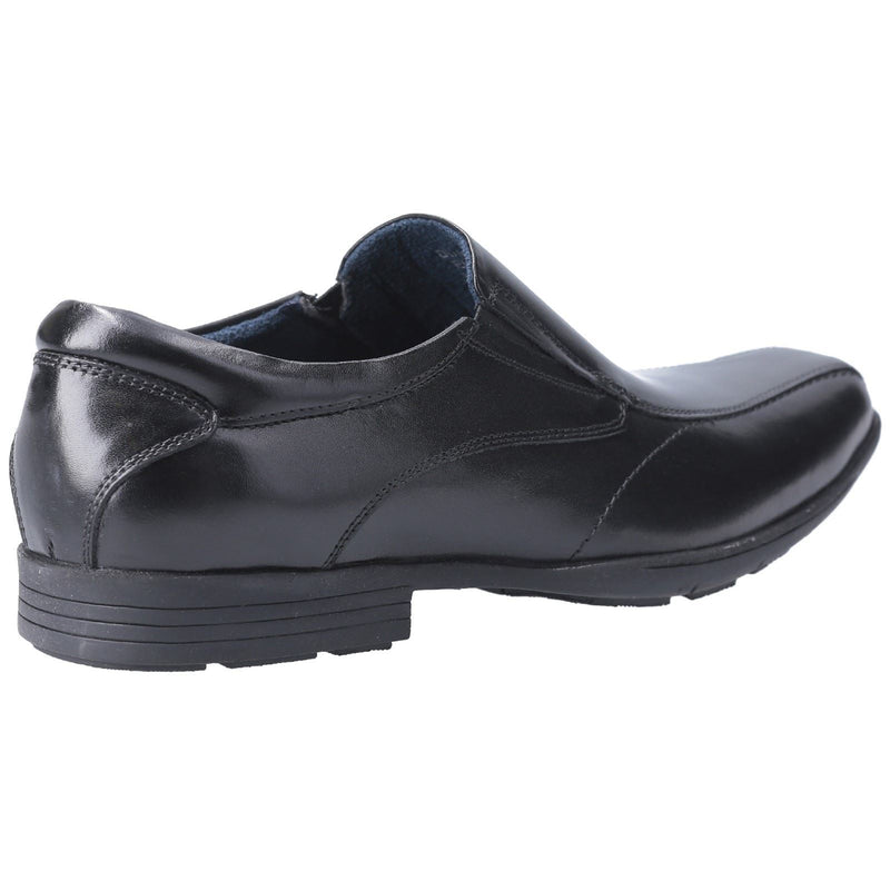 Pod Dundee Leather Youth Black Shoes