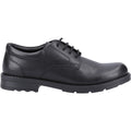 Hush Puppies Bruno Leather Youth Boy's Black Derby Shoes