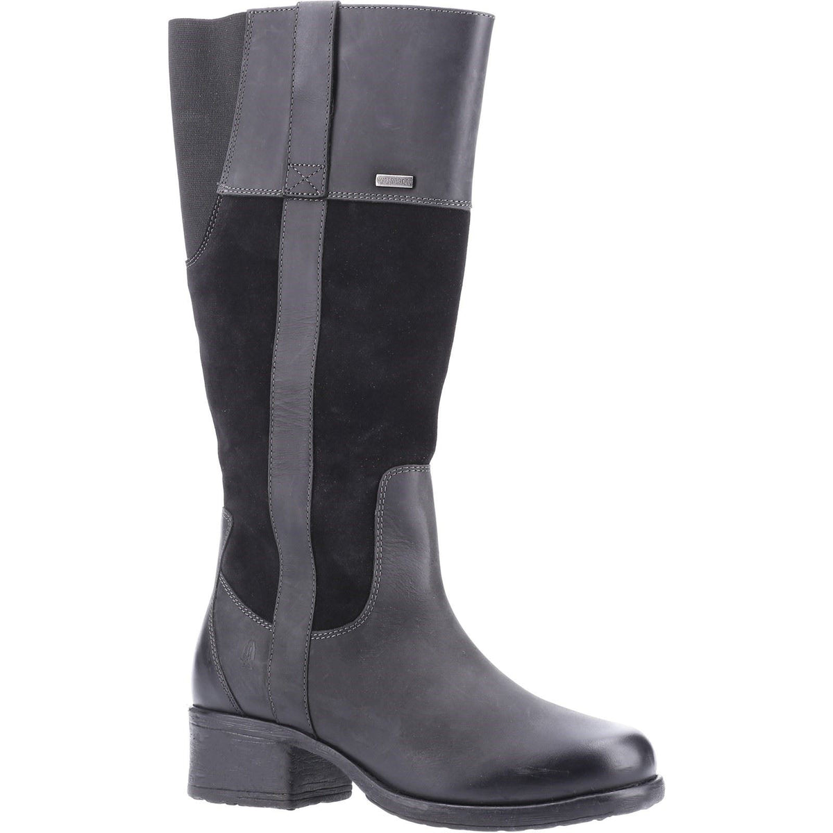 Hush Puppies Samara Leather Women's Black Boots