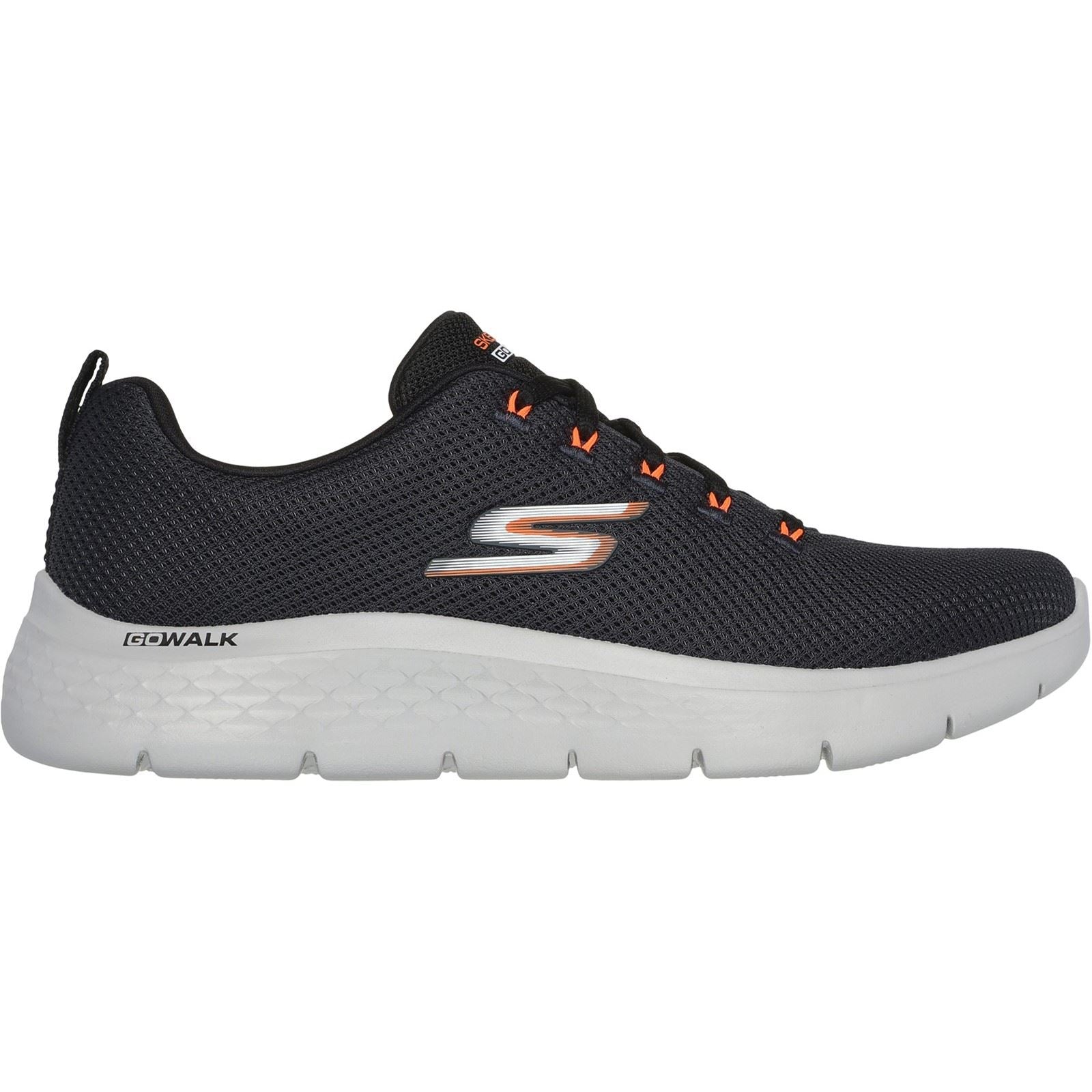 Skechers GO WALK Flex Vespid Textile Men's Charcoal/Black Trainers