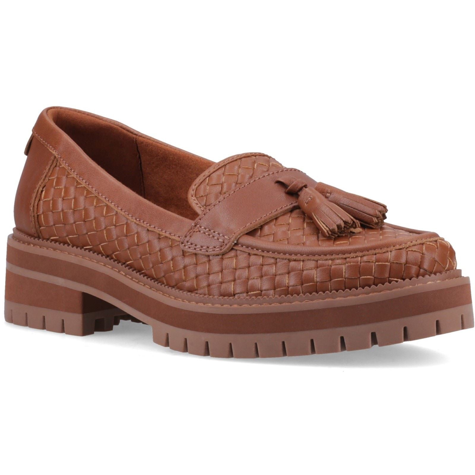 TOMS Cara Woven Women's Amber Brown Loafers