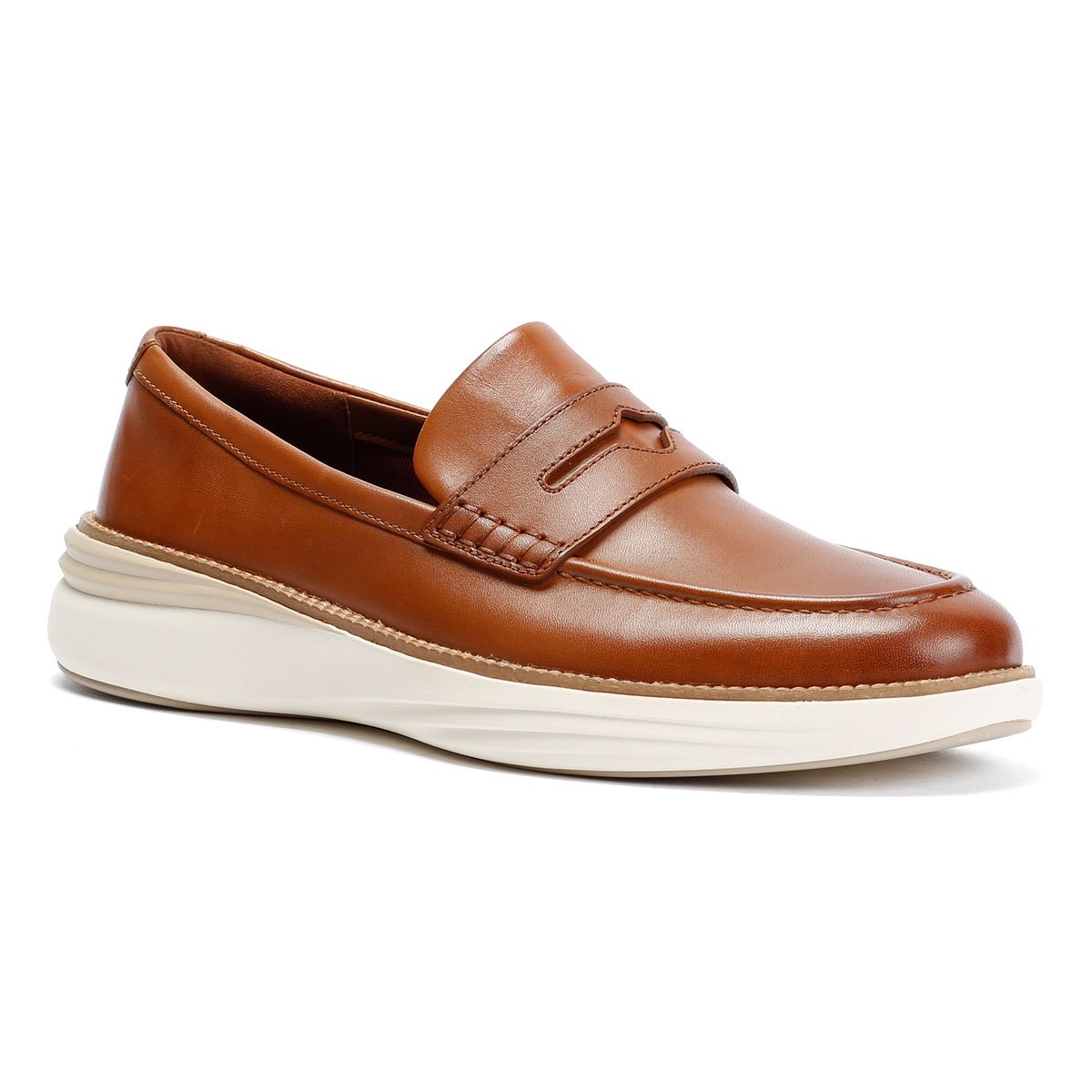 Cole Haan ØriginalGrand Horizon Leather Men's Tan Penny Loafers