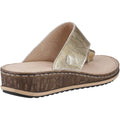 Hush Puppies Elissa Toepost Suede Women's Gold Sandals