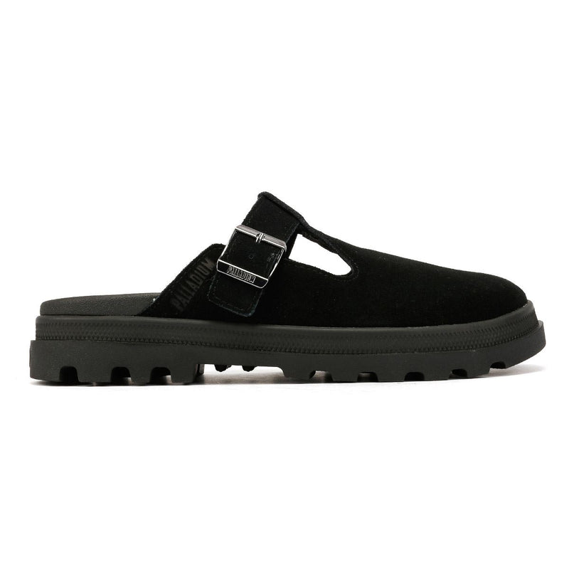 Palladium Dunelite Pyla Suede Black Mules