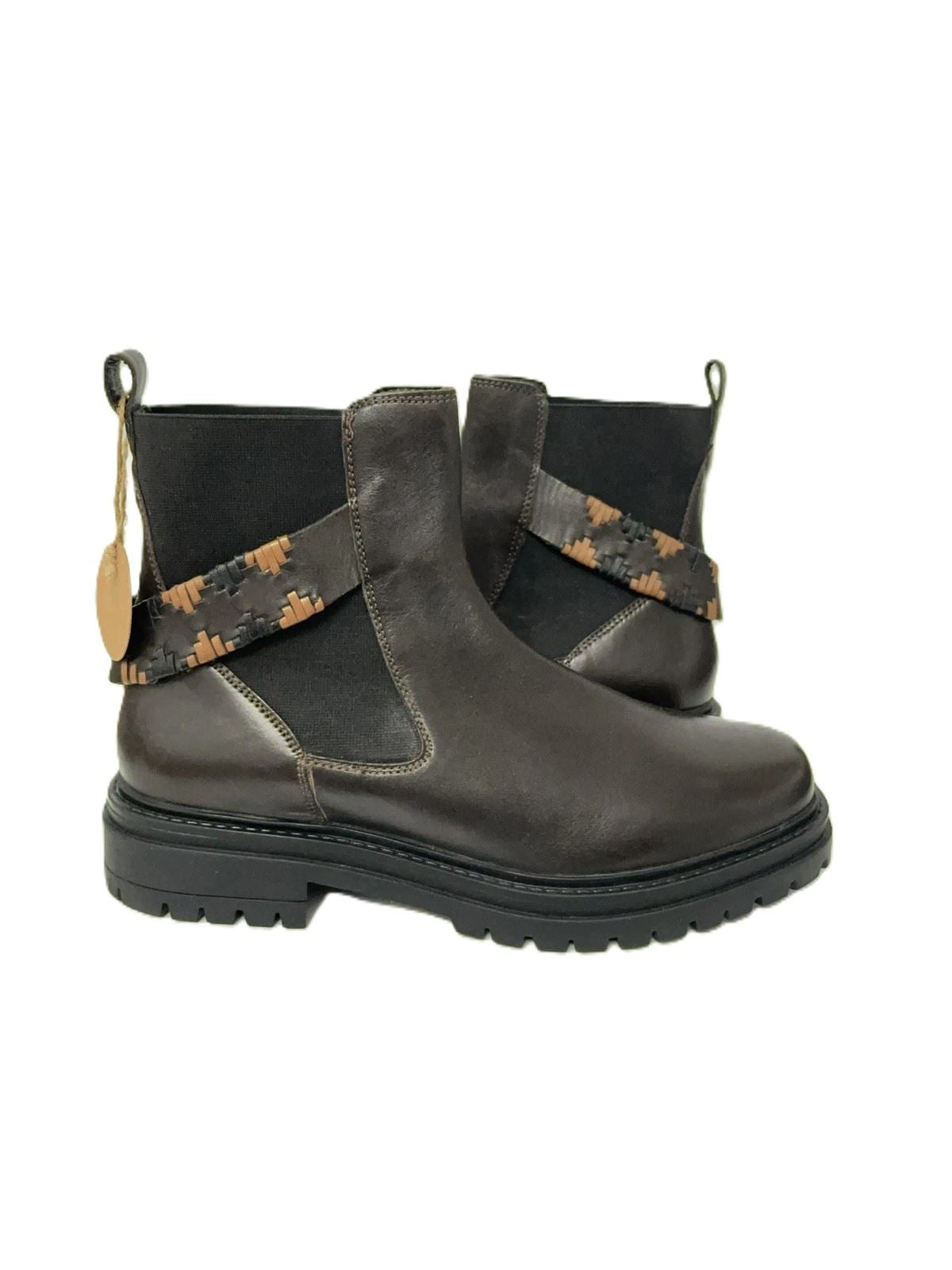 Osprey London The Guildford Chelsea Leather Women's Chocolate Boots