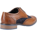 Hush Puppies Dustin Leather/Suede Men's Tan/Navy Brogues Shoes