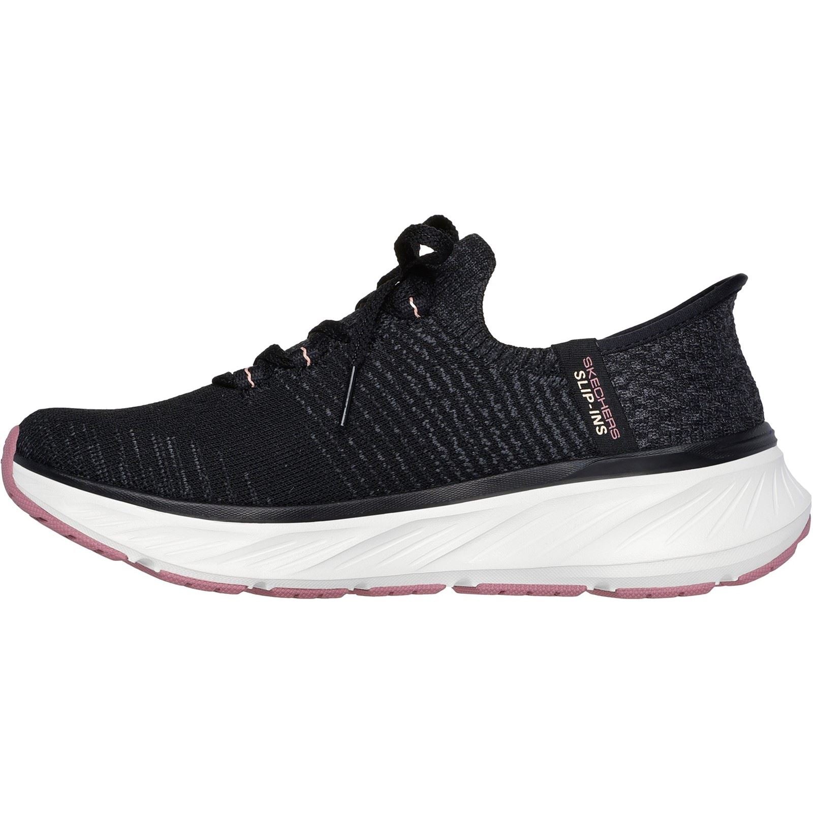 Skechers Edgeride Impression Textile Women's Black/Pink Trainers