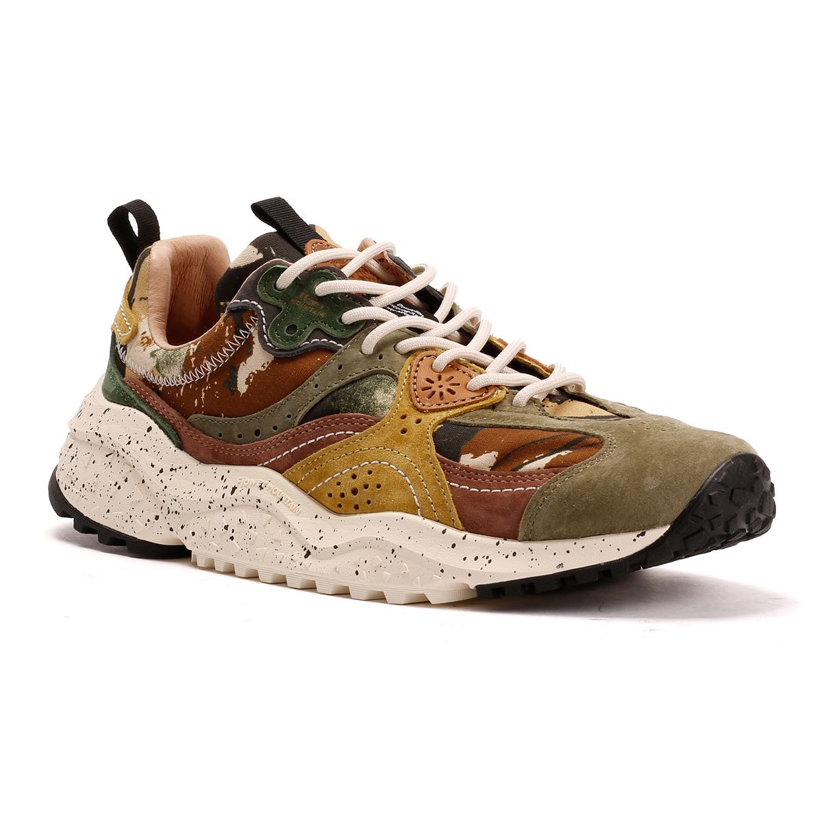 Flower Mountain Wave Suede Men's Camouflage Trainers