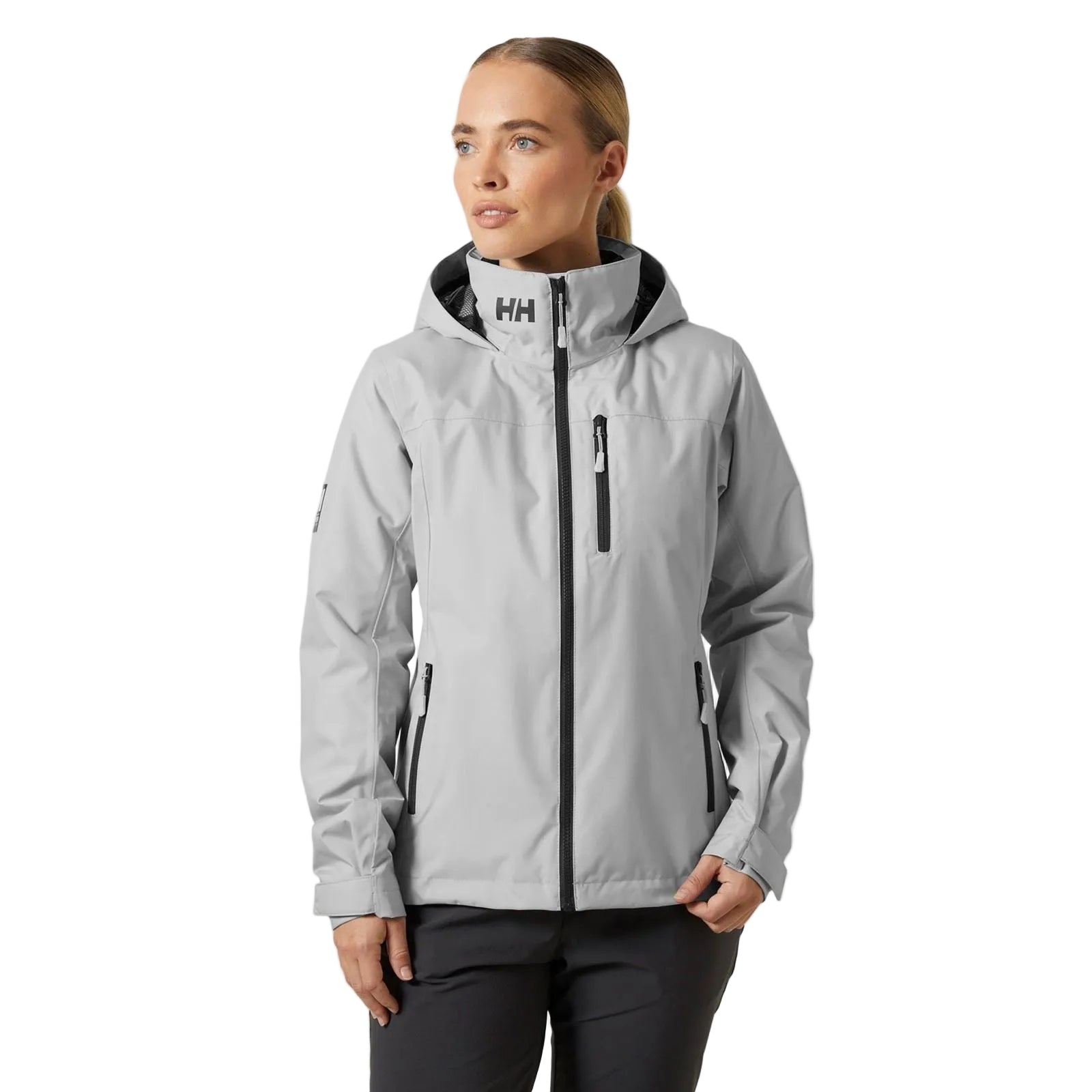 Helly Hansen Sport Crew Hooded Midlayer Sailing 2.0 Women's Grey Sailing Jacket