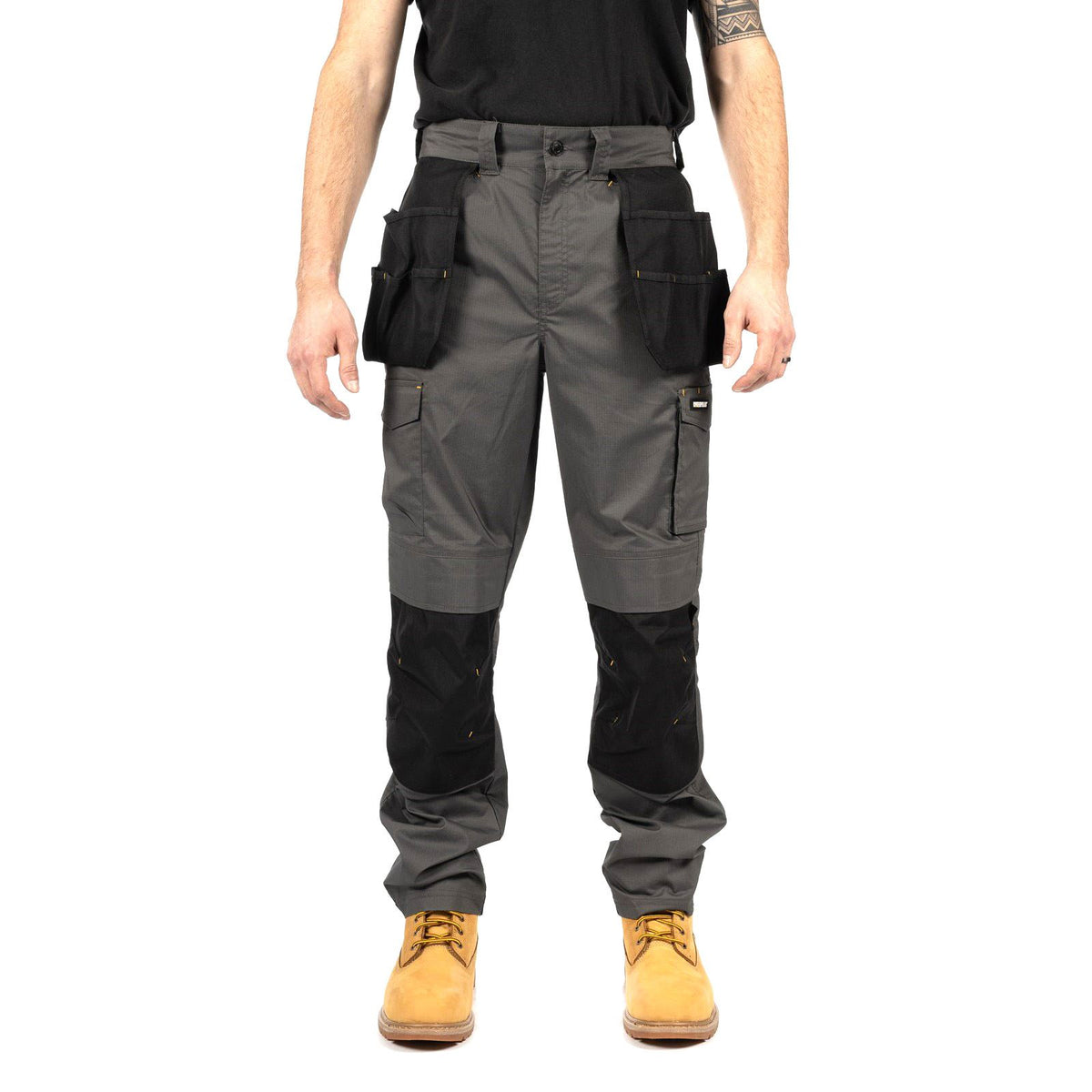 Caterpillar Nexus Holster Stretch Pocket Cotton Men's Grey Outdoor Trousers
