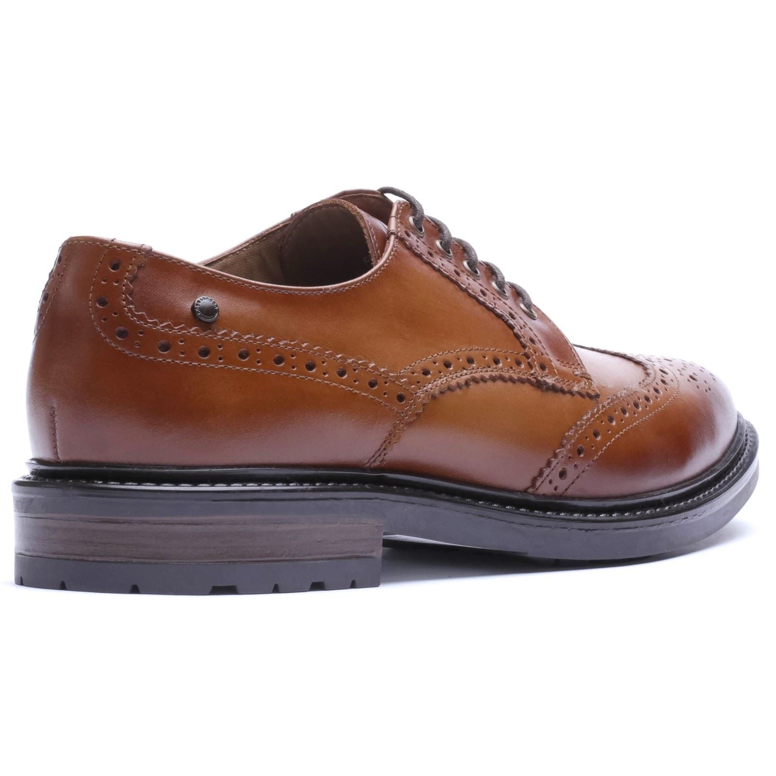 Base London Tanner Leather Men's TAN Brogues Shoes