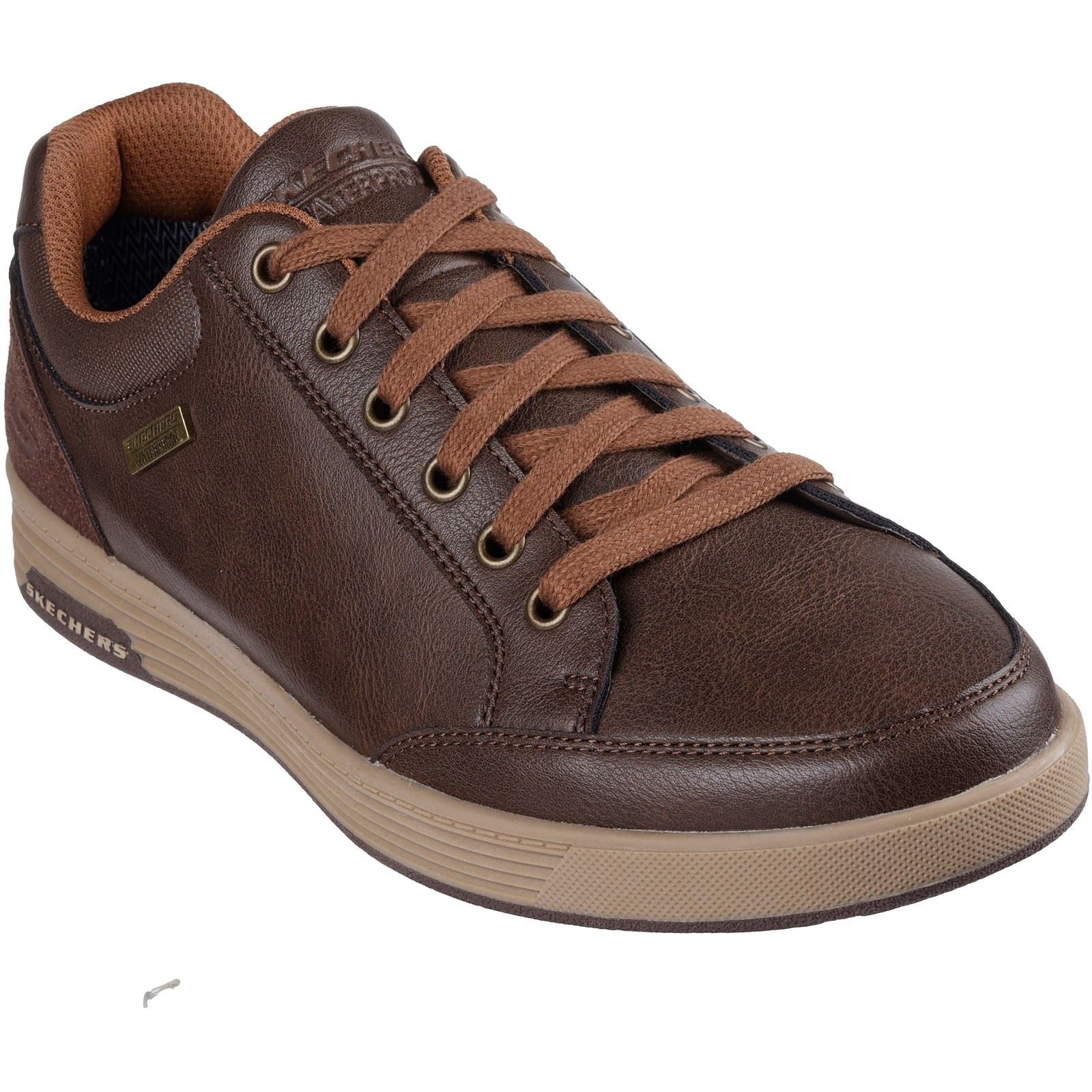 Skechers Cavell Sparkman Polyurethane Men's Chocolate Standard Lace-Up Shoes
