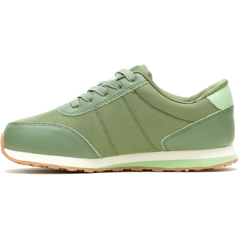 Hush Puppies Seventy8 Leather Women's Olive Trainers