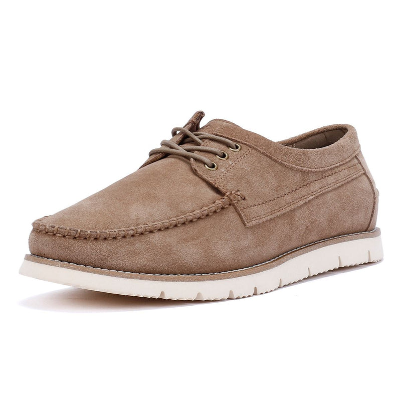 Ben Sherman Soho Suede Men's Stone Lace-Up Shoes