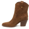 Rocket Dog Feather Synthetic Women's Walnut Heeled Ankle Boots