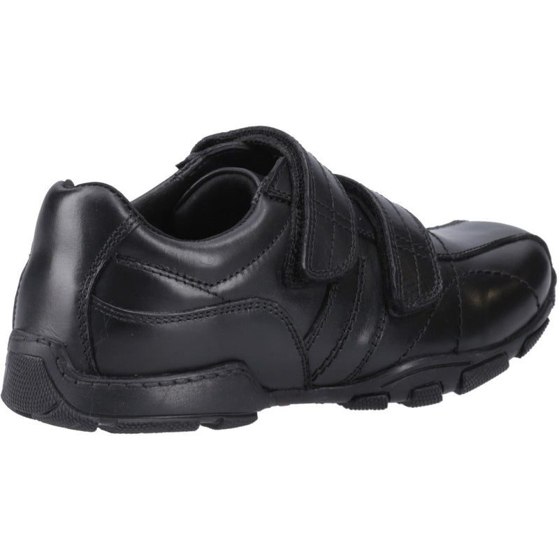 Hush Puppies Vance Leather Junior Black Loafers