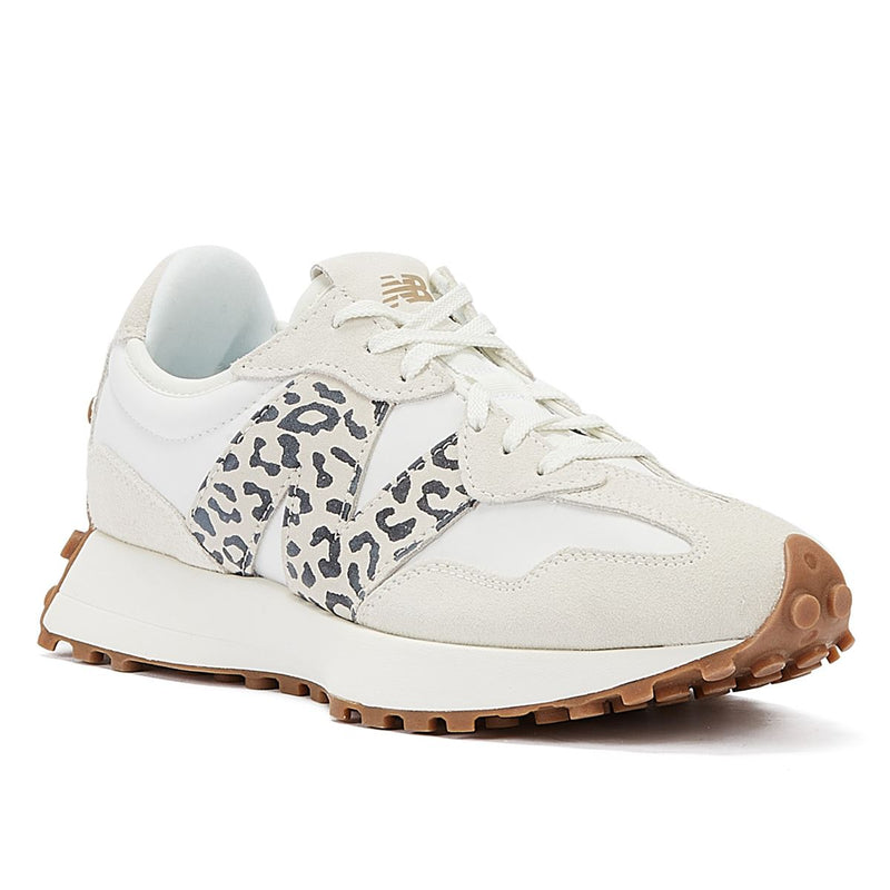 New Balance 327 Animal Print Sea Salt Women's White Trainers