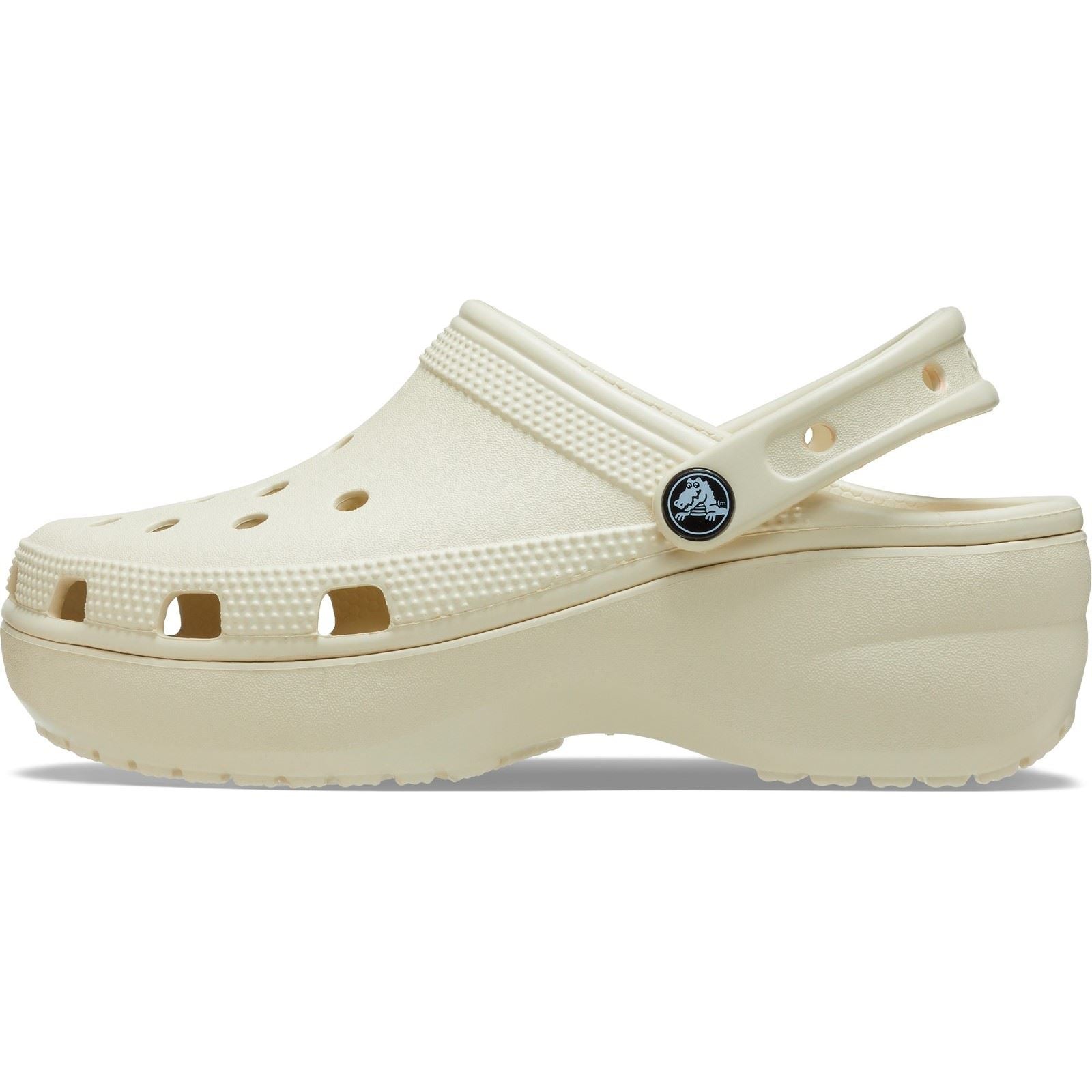 Crocs Classic Platform Synthetic Women's Bone Clogs