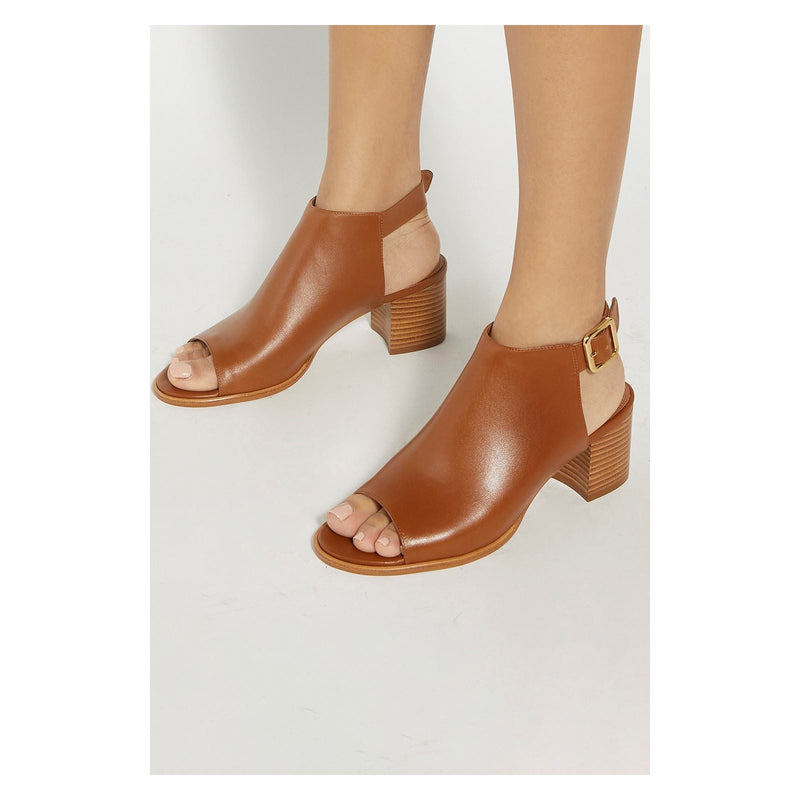 Dune Joupin Leather Women's Tan Sandals